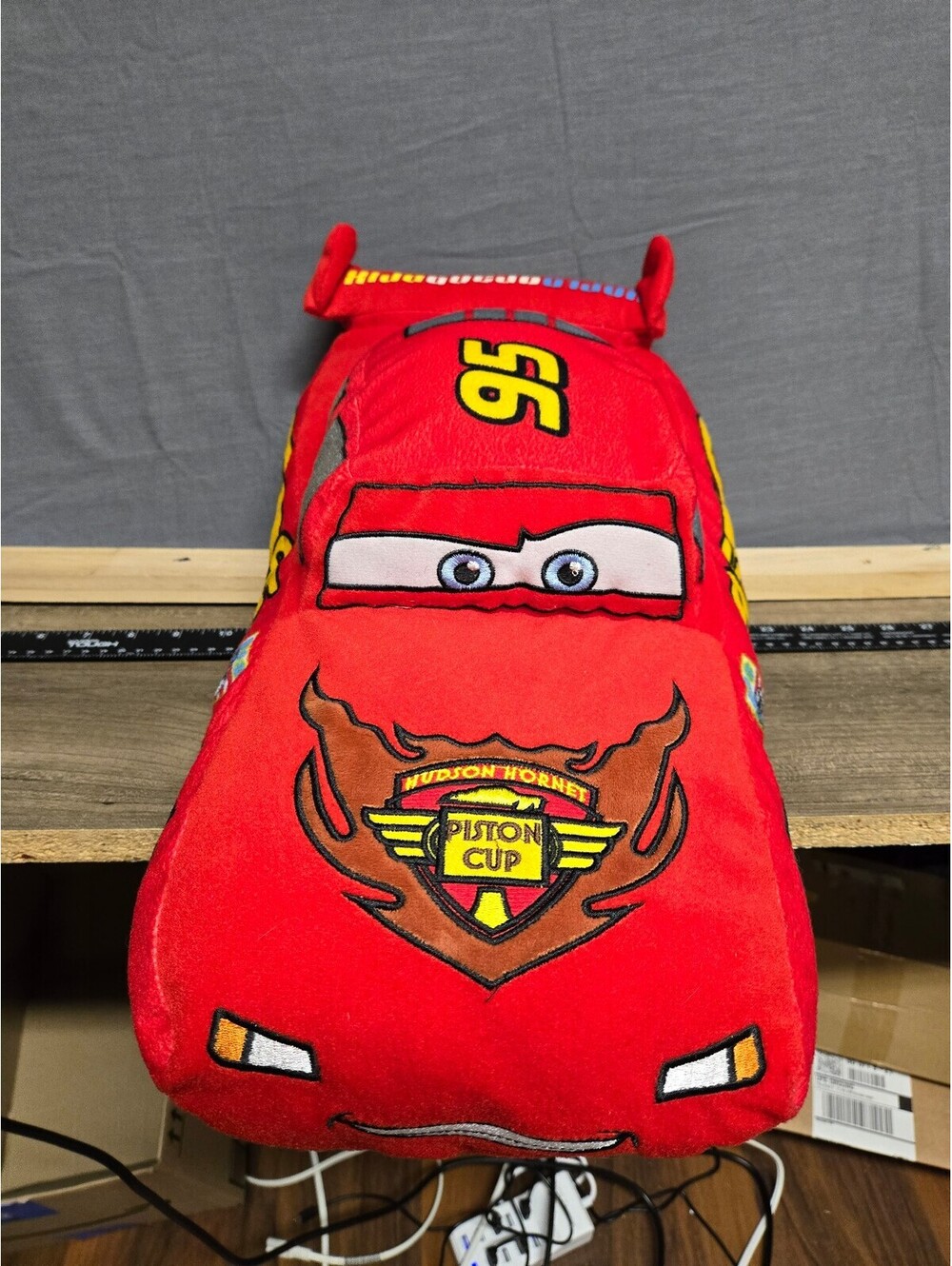 Disney Pixar Cars Lightning McQueen Plush Pillow